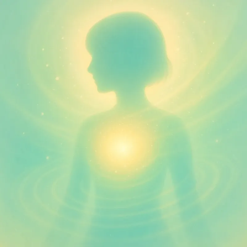 心のエネルギーを回復させる方法を試している女性