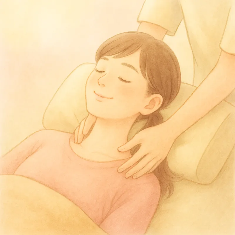 心のエネルギーを回復させる方法：ボディケアを受ける女性