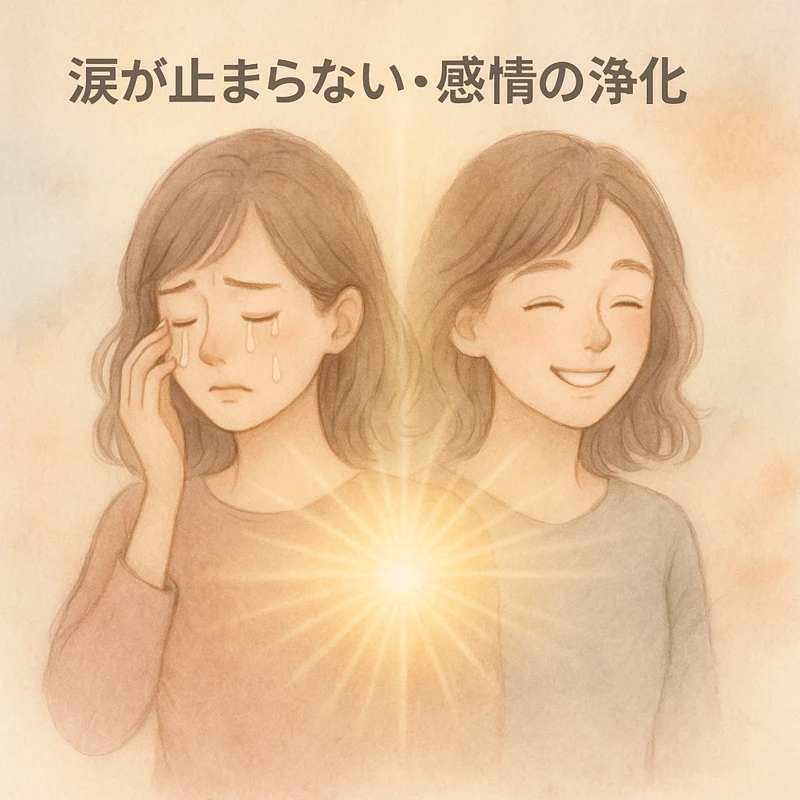 遠隔ヒーリングでのよくある好転反応-涙が止まらない・感情の浄化