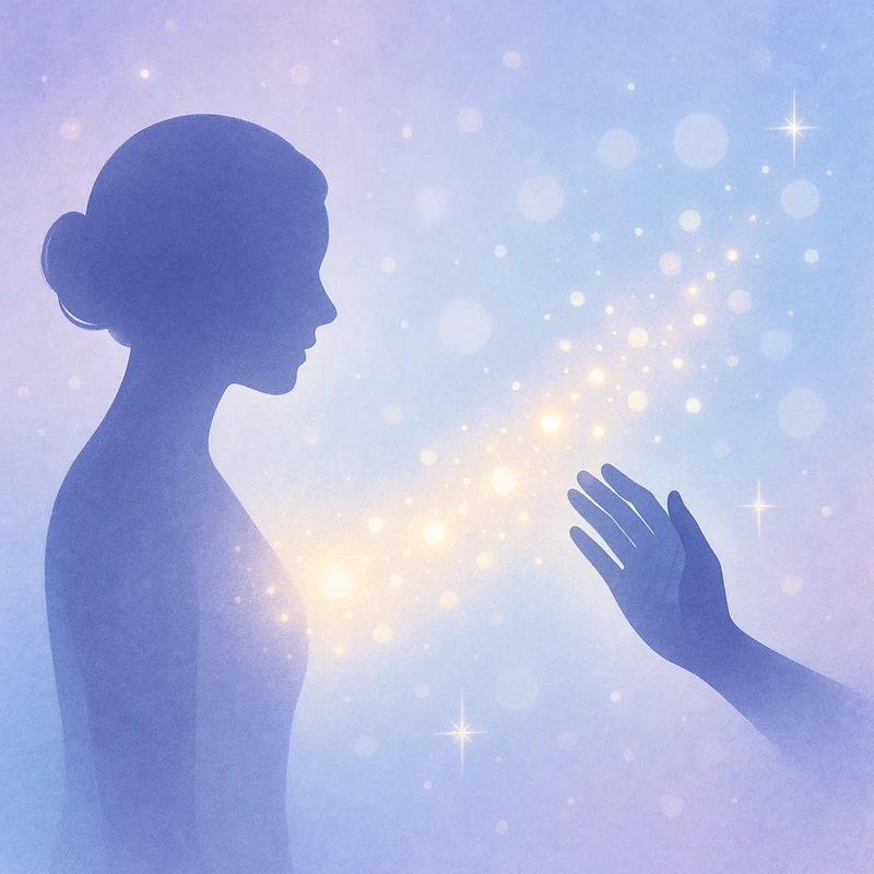 遠隔ヒーリングをしているイメージ画像